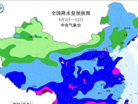 陕西省！明天8月4号，新一轮降雨中心已定，大雨暴雨分布如下！
