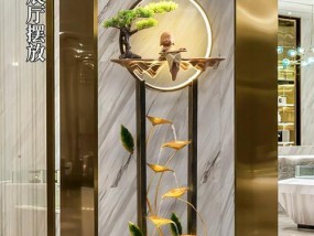 电视机旁小落地摆件的名称是什么？