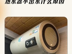如何解决天然气热水器不出水问题（快速排查及解决方法）