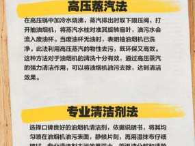 老板抽油烟机清洗方法（轻松掌握清洗技巧）