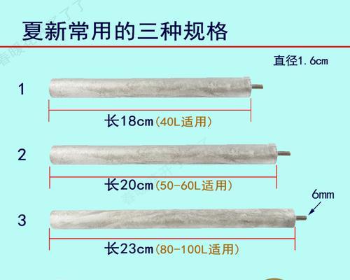 如何使用热水器上的镁棒进行清洗（掌握清洗热水器的小窍门）  第1张