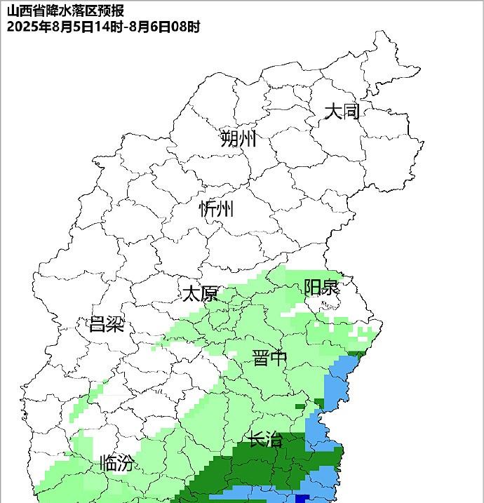 山西降雨中心已定！今晚至明天8月6号天气预报，大雨暴雨分布如下  第3张
