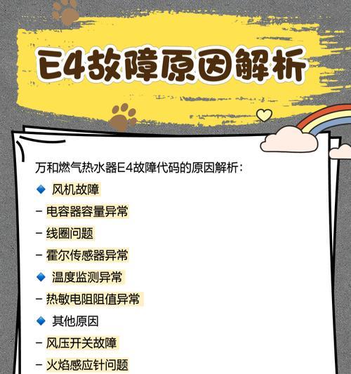 万和热水器显示E9故障原因及解决方法（了解万和热水器故障代码E9的意义及如何处理）  第2张