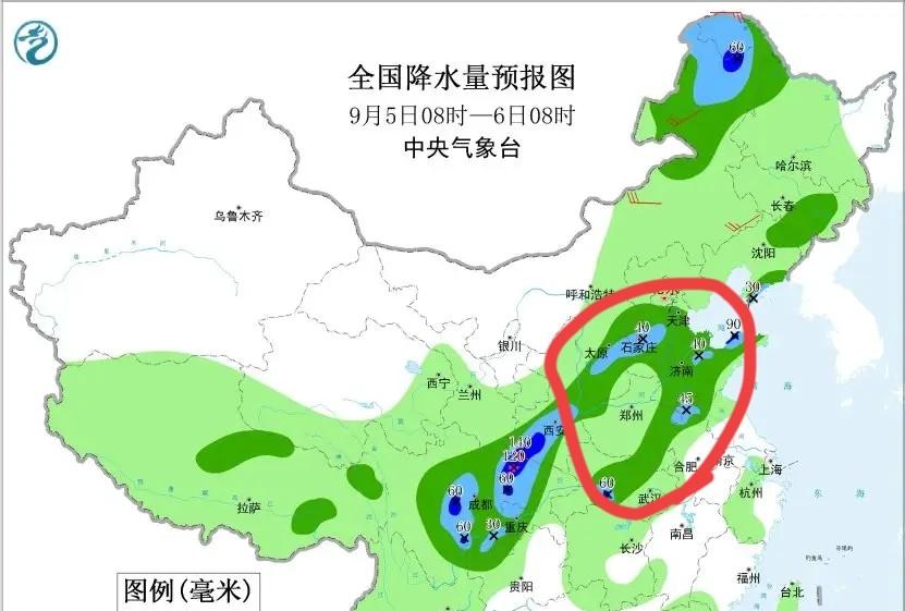 河南，新一轮降雨中心锁定！今晚-5号全省天气，大雨暴雨分布如下  第4张