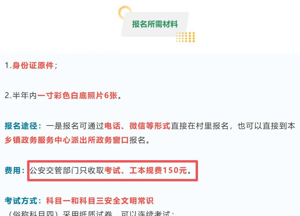 没有驾驶证注意！只需150元，二轮、三轮都能驾驶，上路不罚不扣  第8张